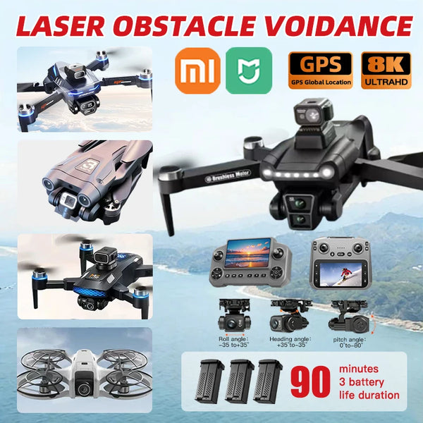 Xiaomi Mijia 8K GPS Drone with Laser Obstacle Avoidance, 3-Axis Gimbal & Screen Remote