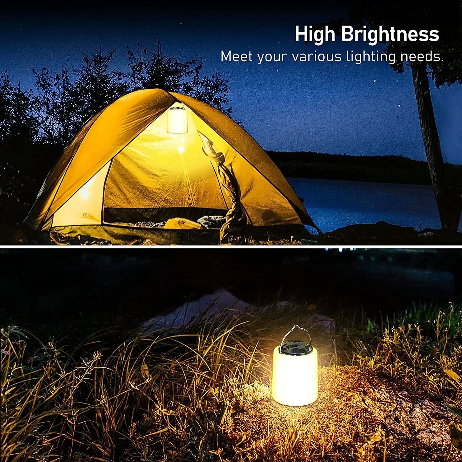 Rechargeable LED Camping Lantern – Super Bright & Portable