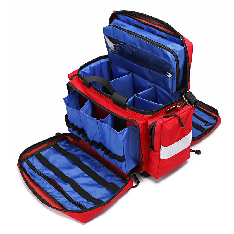 Large-Capacity Emergency First Aid Backpack – Waterproof & Multi-Pocket Design