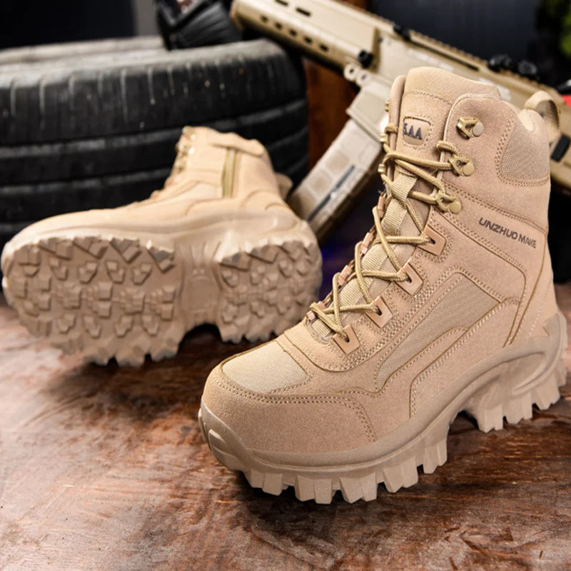 Tactical Hiking & Military Boots – Waterproof, Anti-Slip & Durabled warm work boot