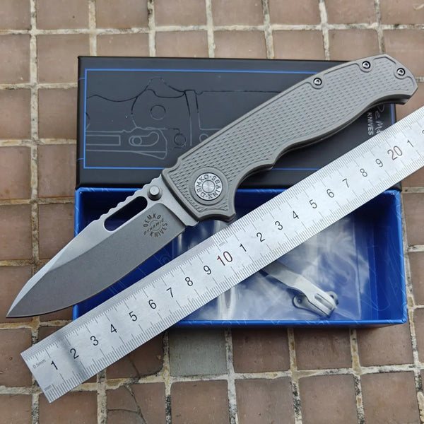 High-Performance Folding Knife — M390 Blade & Titanium Handle