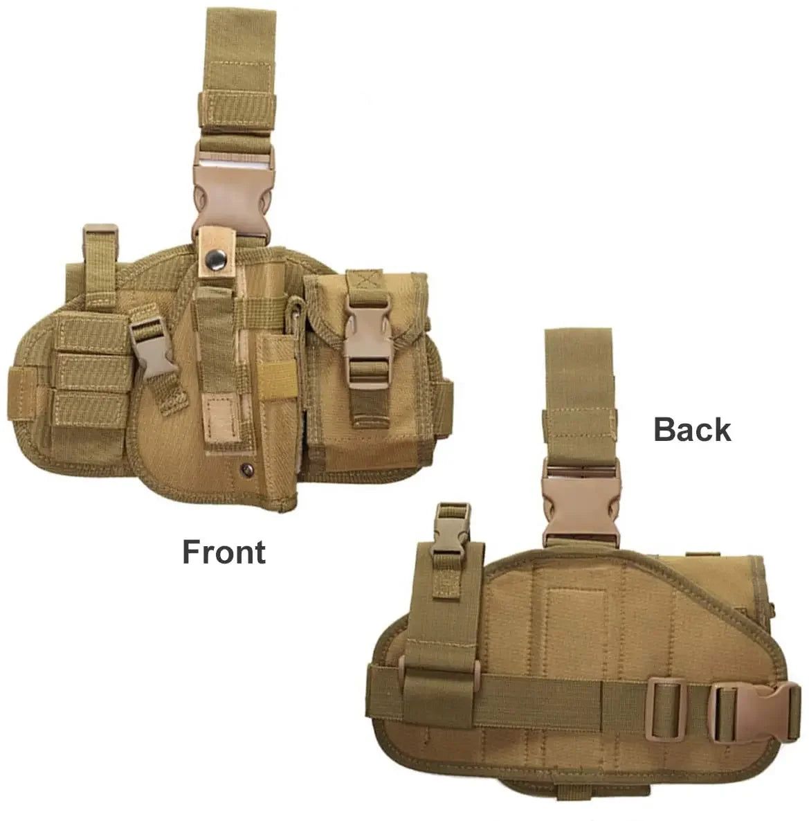 Demeysis Universal MOLLE Drop Leg Tactical Pistol Holster | Right Hand