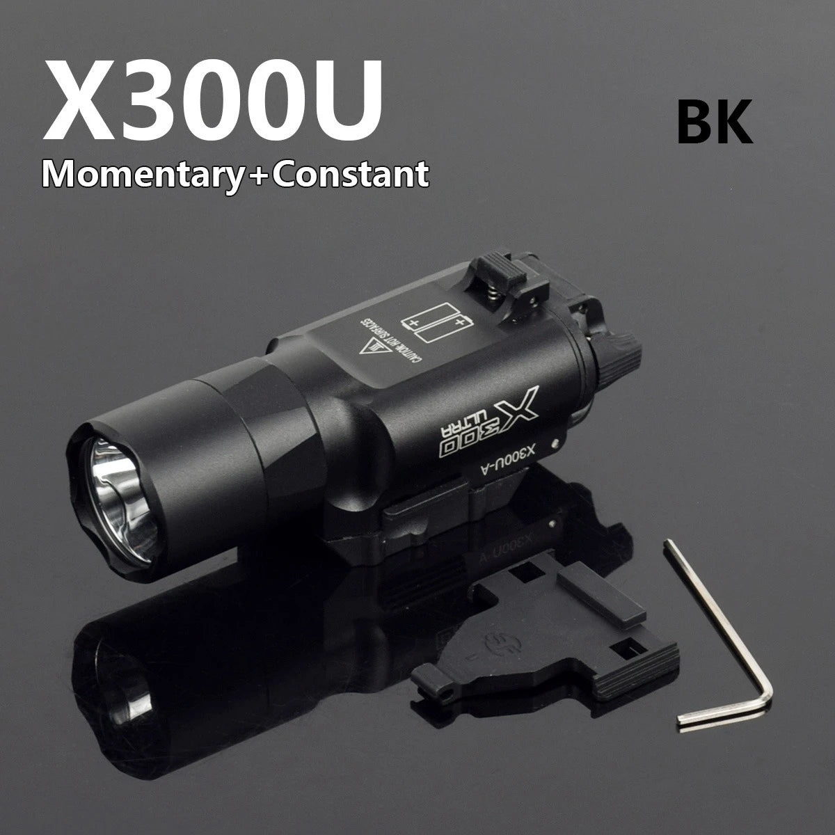 LAMBUL X300U Tactical Pistol Scout Light - Aluminum, Dual Output, CR123A