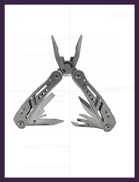 24-in-1 Mini Folding Multi-Tool – Stainless Steel Pocket Knife & Pliers with Sheath