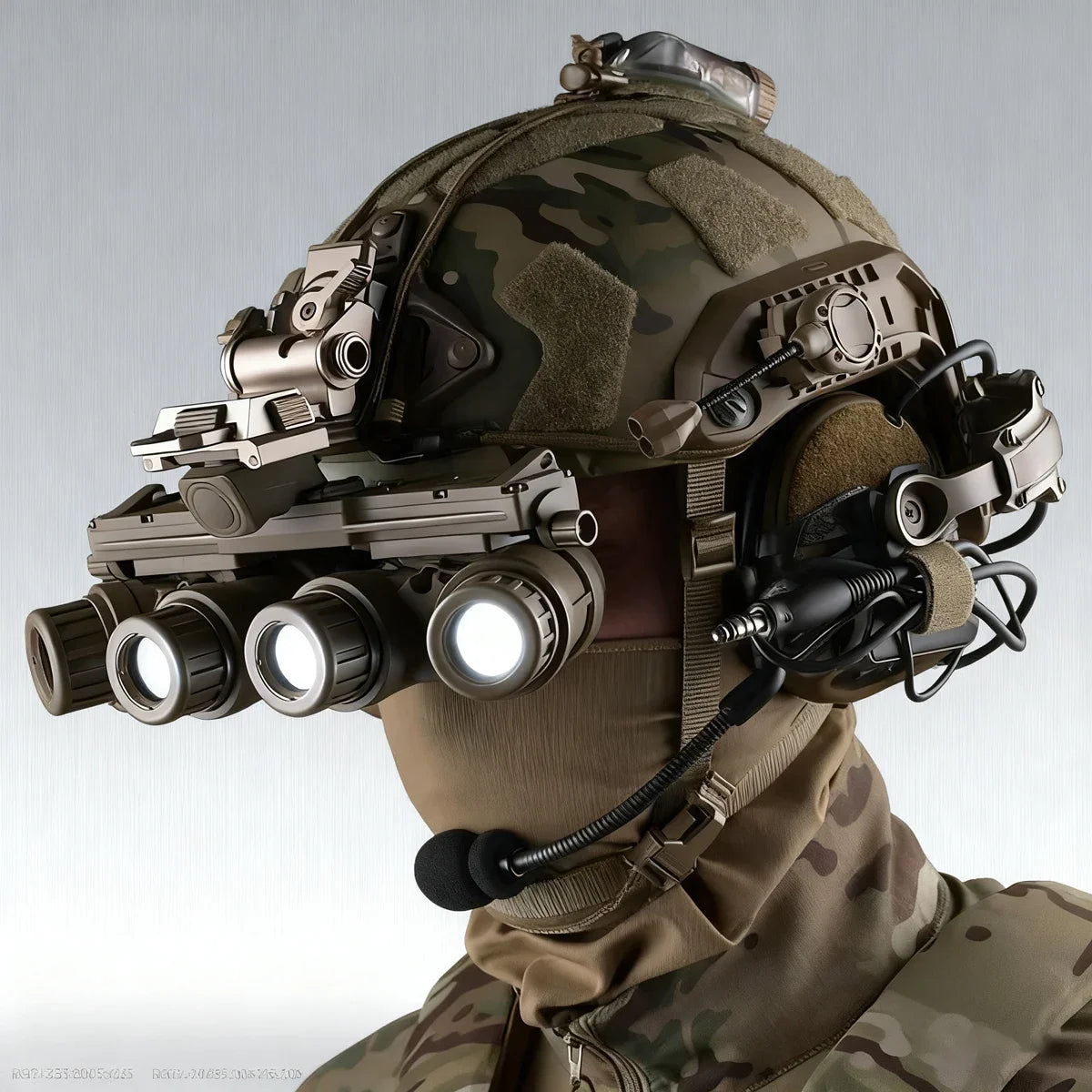 NVG 18 Tactical Night Vision Goggles - MICH M88 Helmet Compatible