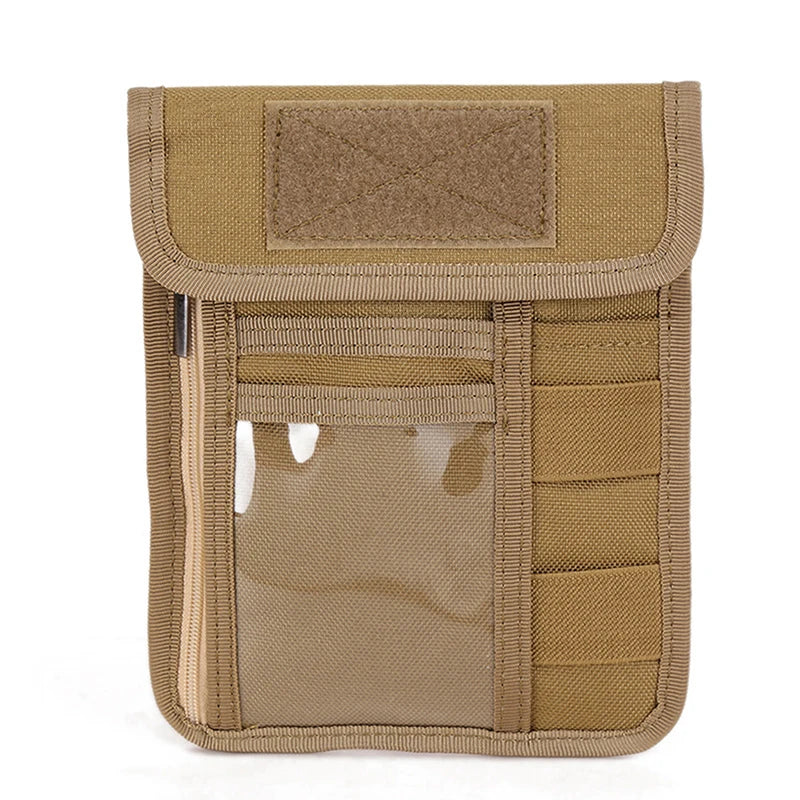 Tactical MOLLE ID Card Holder with Chest Mount
