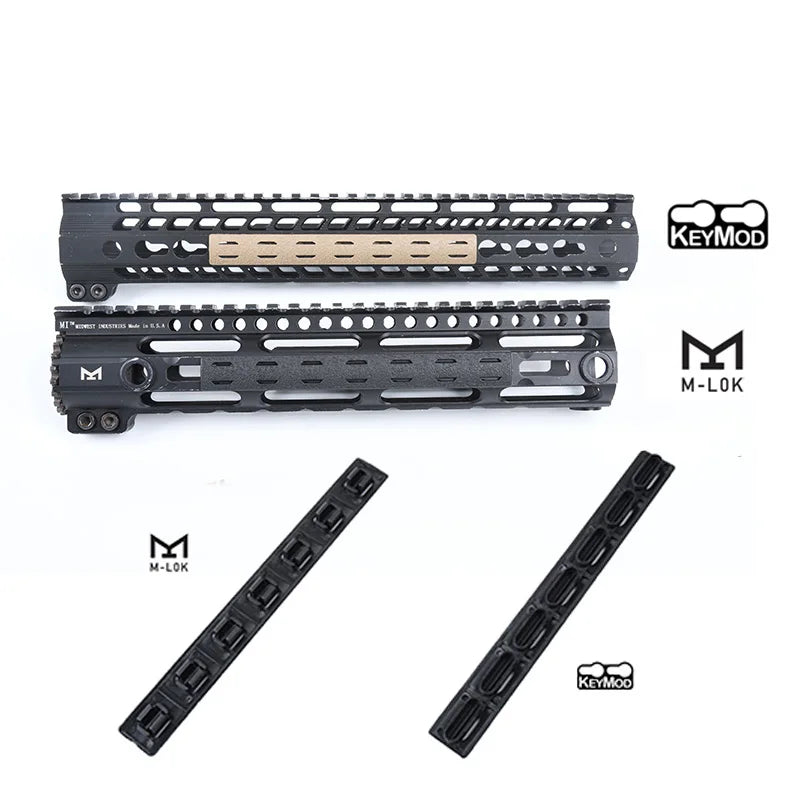 Tactical BCM M-Lok Keymod Rail Panel Kit for AR15 M4A1 HK416 Airsoft