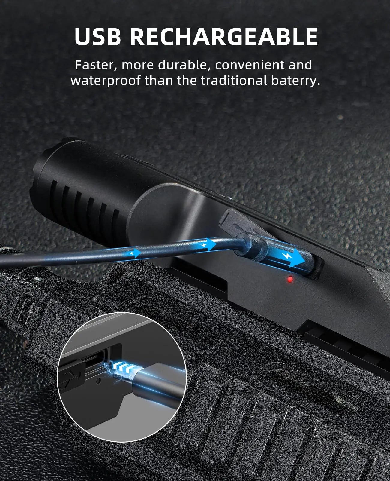 High-Performance Tactical Rifle Light – 2000 Lumens
