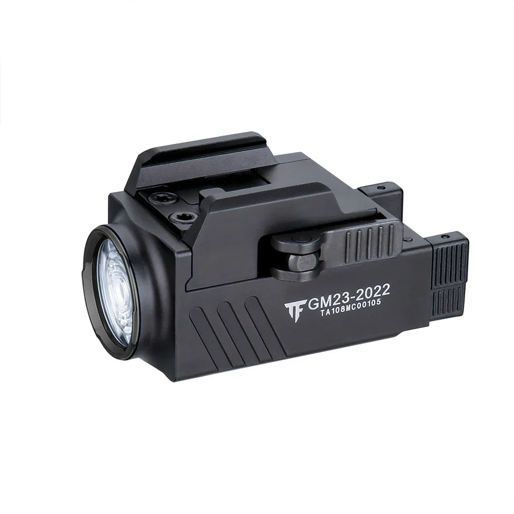 rustFire GM23 Tactical Weapon Light - 800 Lumen USB Rechargeable LED Flashlight for Glock &amp; Picatinny Rails
