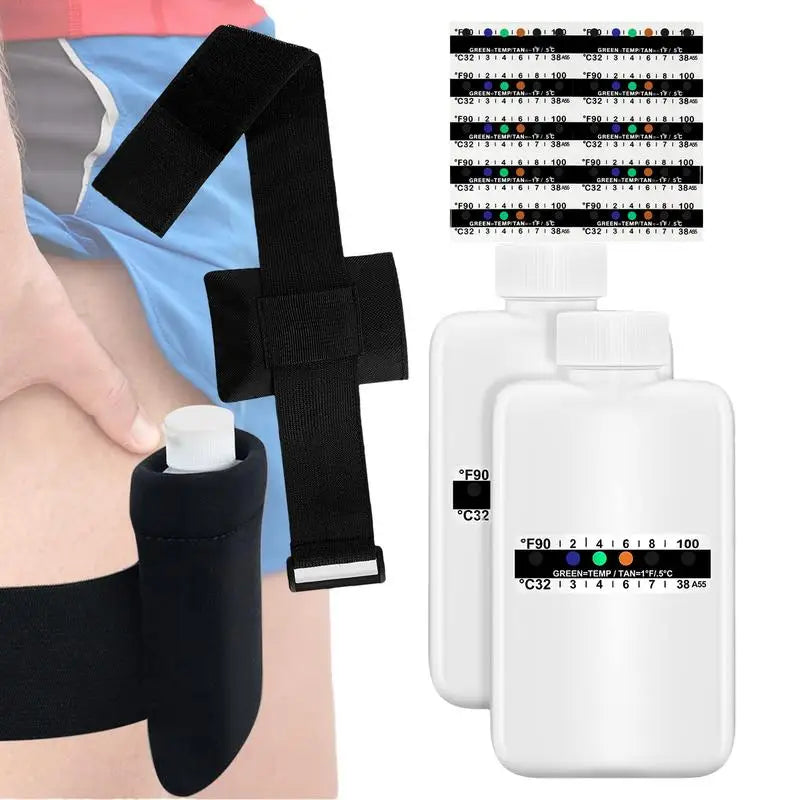 Quick Fix Urine Test Kit – Accurate Urine Testing Set with Temperature Strips and Bottle
