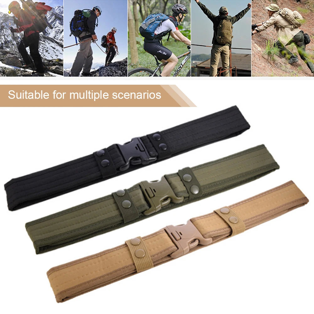 Men’s Tactical Belt | Quick-Release Buckle for Outdoor & Training
