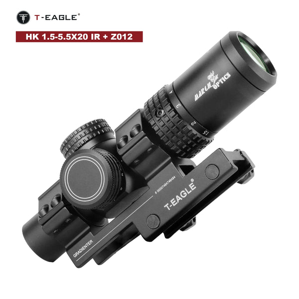 March HK 1.5-5.5x20IR Tactical Scope – Illuminated 2 MOA Dot for Air Rifle & Airsoft