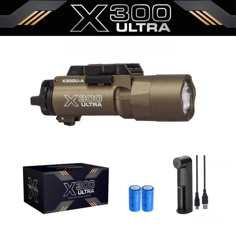 X300U Tactical Flashlight | 1000 Lumen Picatinny Rail Mount Scout Light