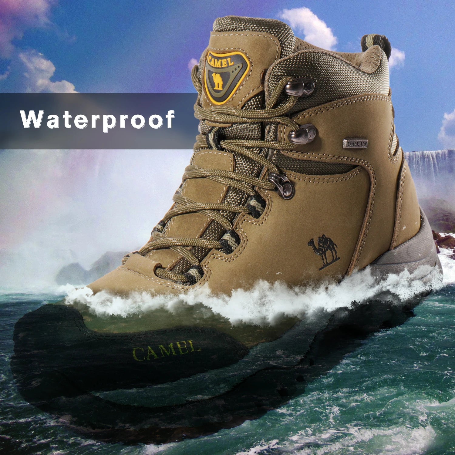All-Terrain Waterproof Hiking Boots – Rugged, Breathable & Adventure-Ready