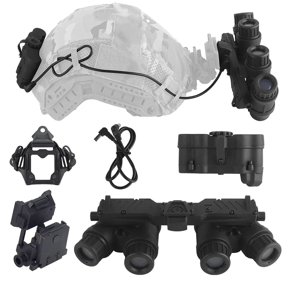 NVG 18 Tactical Night Vision Goggles - MICH M88 Helmet Compatible