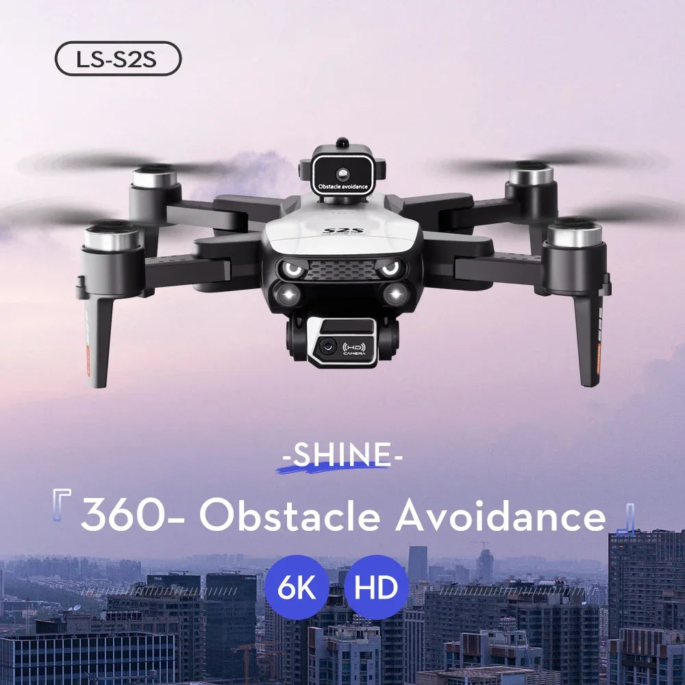 8K UHD Dual-Camera Drone with Omnidirectional Sensing