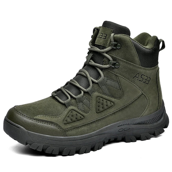 PHERON Men’s Tactical Desert Boots — Mid-Calf Hiking & Work Shoes