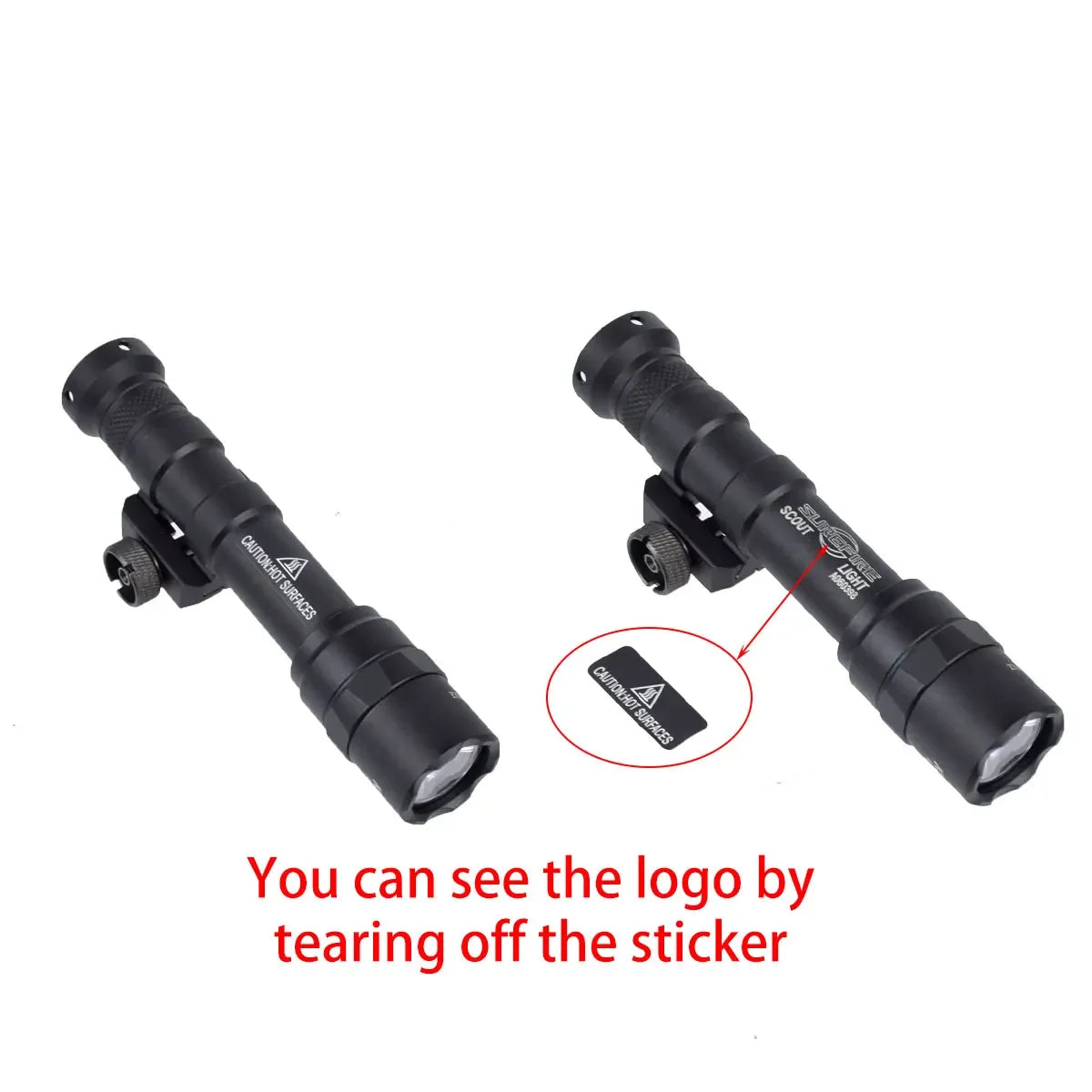 Tactical Weapon Light - M600C/M300C LED Scout Flashlight with Picatinny Rail Mount