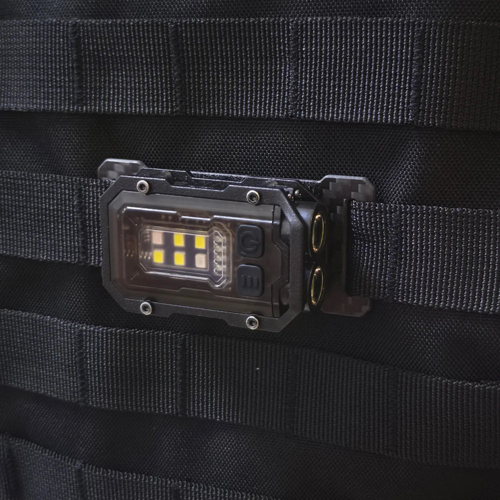 Tactical Multi-Purpose Flashlight with Magnetic Mount, 8 Modes, and 25 mm Strap Compatibility