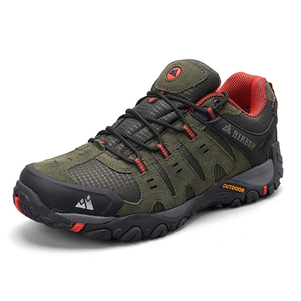 Durable Suede Leather Hiking Shoes – Waterproof, Non-Slip, and Wear-Resistant