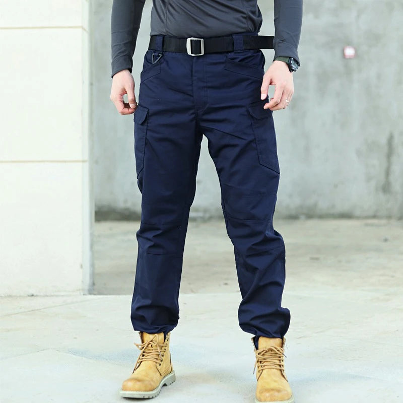 Men's Tactical Cargo Pants - Waterproof, Elastic, Multi-Pocket