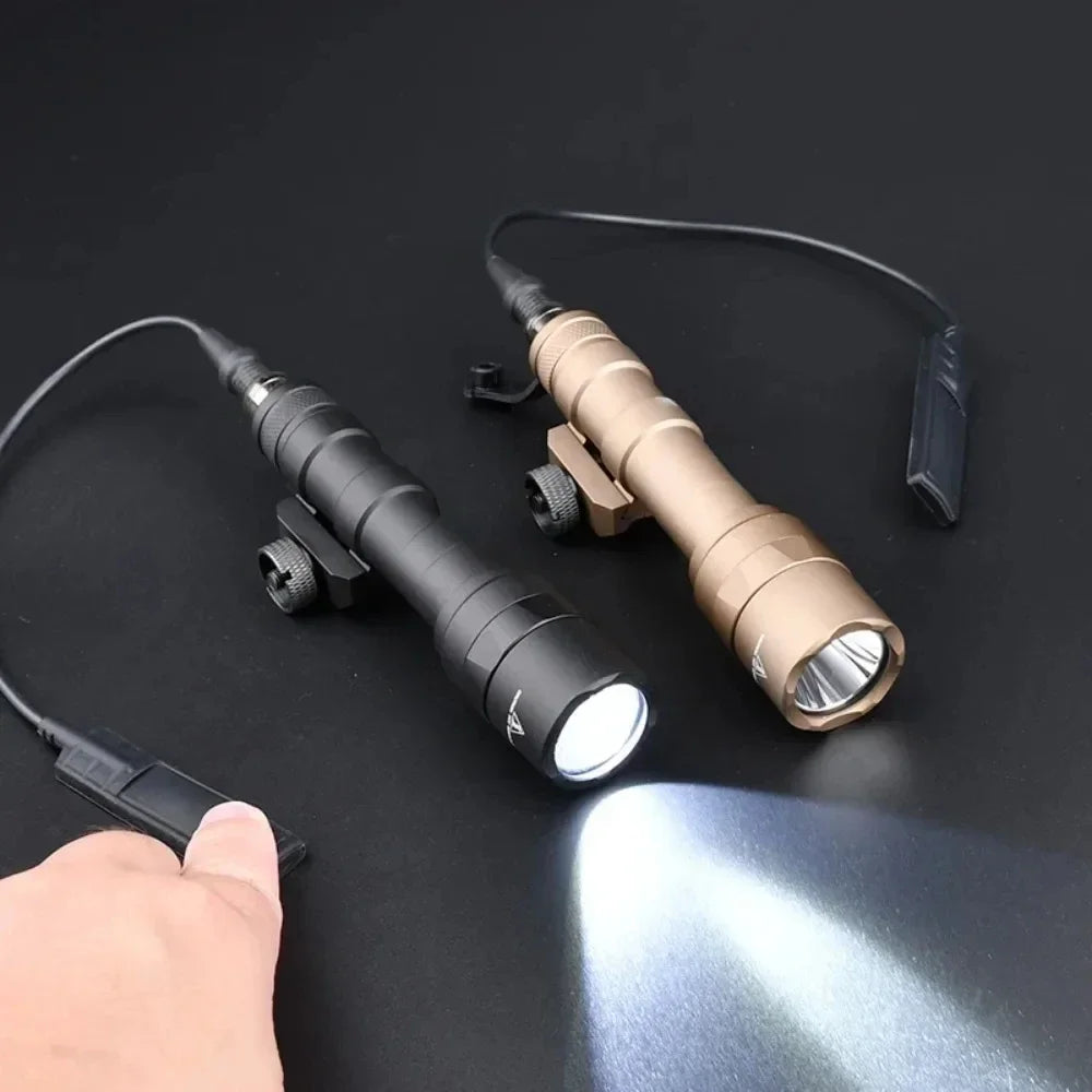 M600C/M300A Tactical LED Weapon Light - 600 Lumen Rail-Mount Flashlight with Pressure Switch