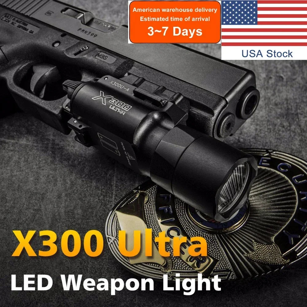 LAMBUL X300U Tactical Pistol Scout Light - Aluminum, Dual Output, CR123A