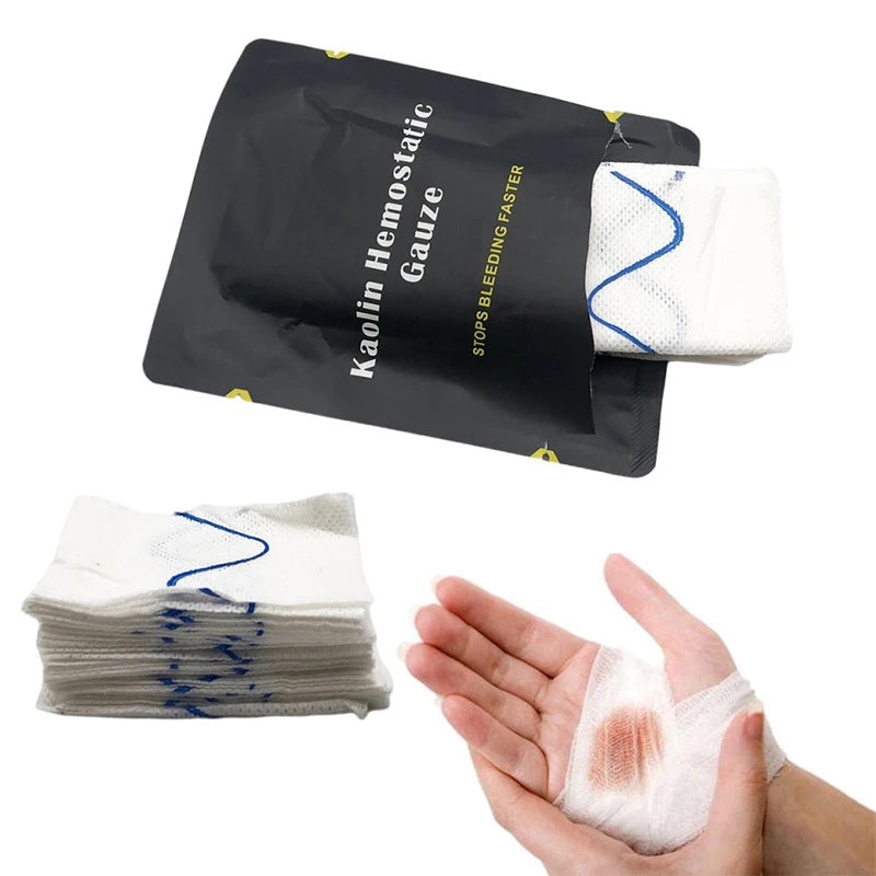 Hemostatic Kaolin Gauze Emergency Trauma