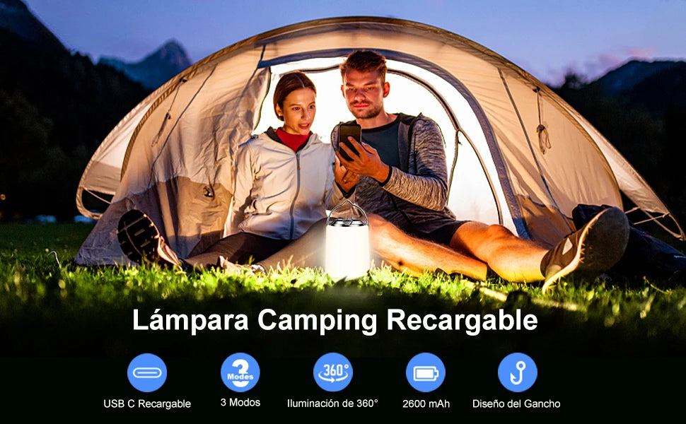 Rechargeable camping light