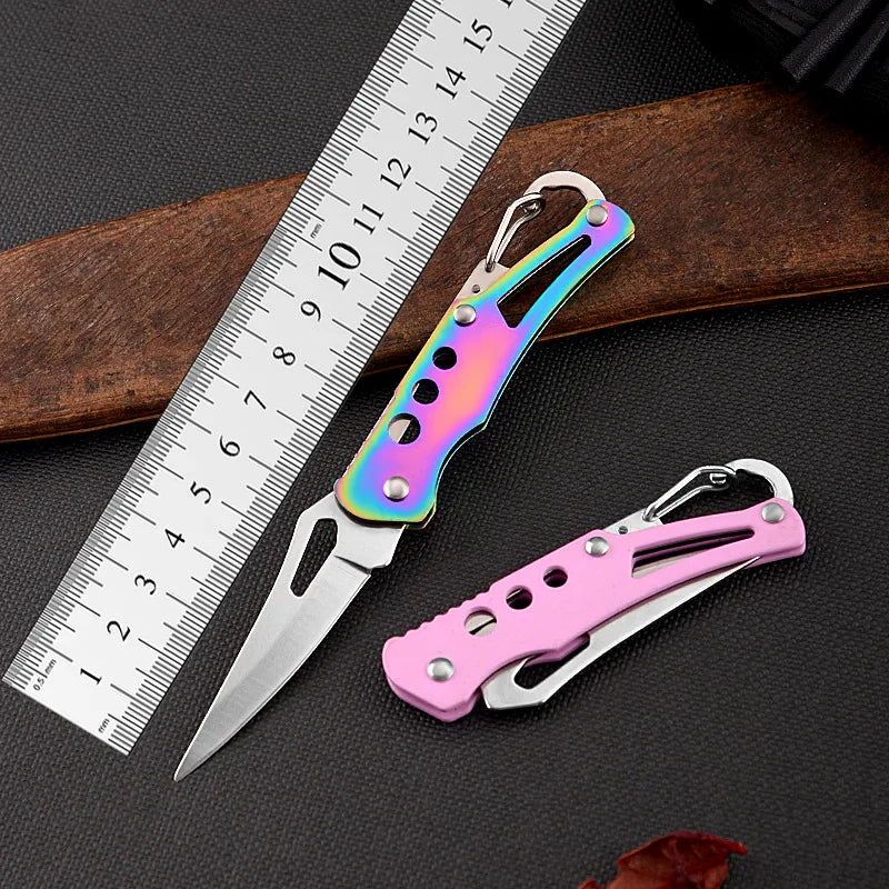 Mini Folding Pocket Knife — Portable EDC Keychain Tool