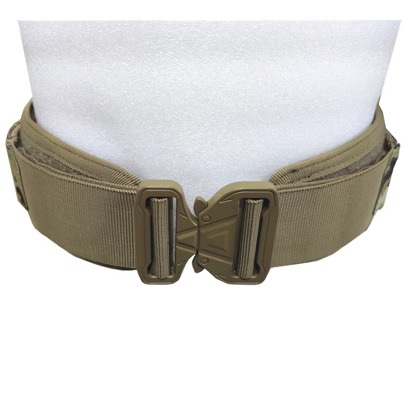 3-in-1 Tactical Combat Belt with Quick-Release Buckle