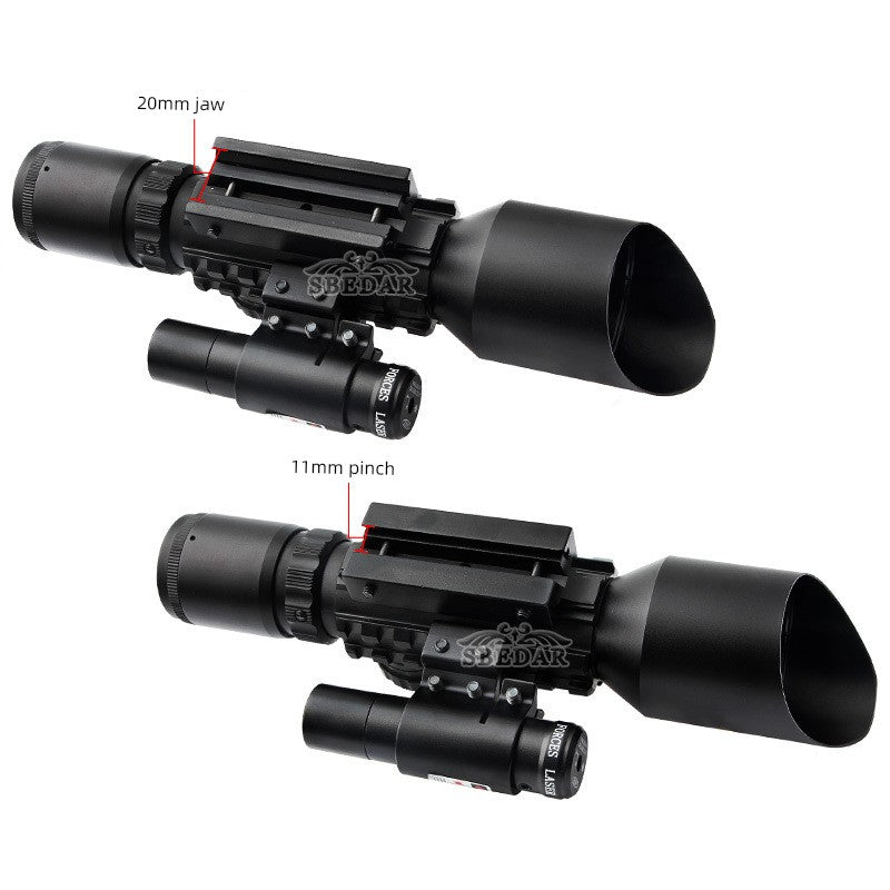 Red Laser 3-10x HD Cross 8x Scope – Wall-Mounted Slingshot Accessory
