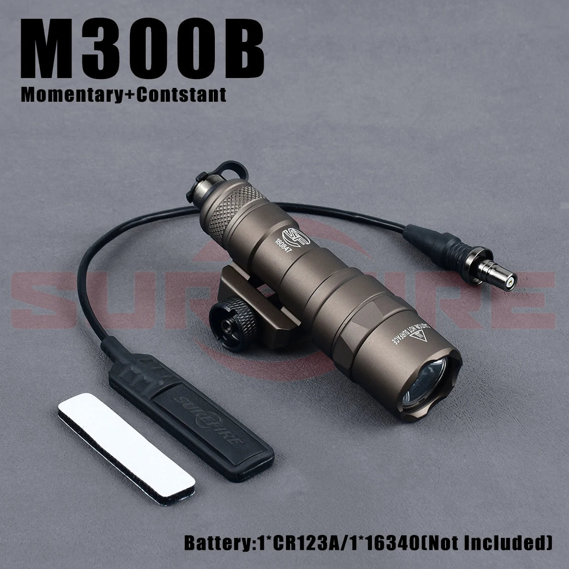 SureFire M600B Tactical Flashlight - 600 Lumen Scout Light for Rifles Shotguns