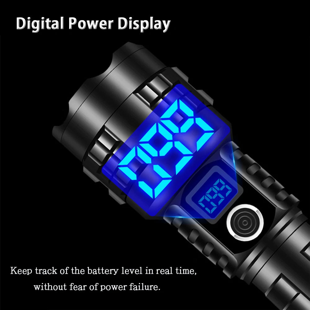 Tactical LED Flashlight - Rechargeable