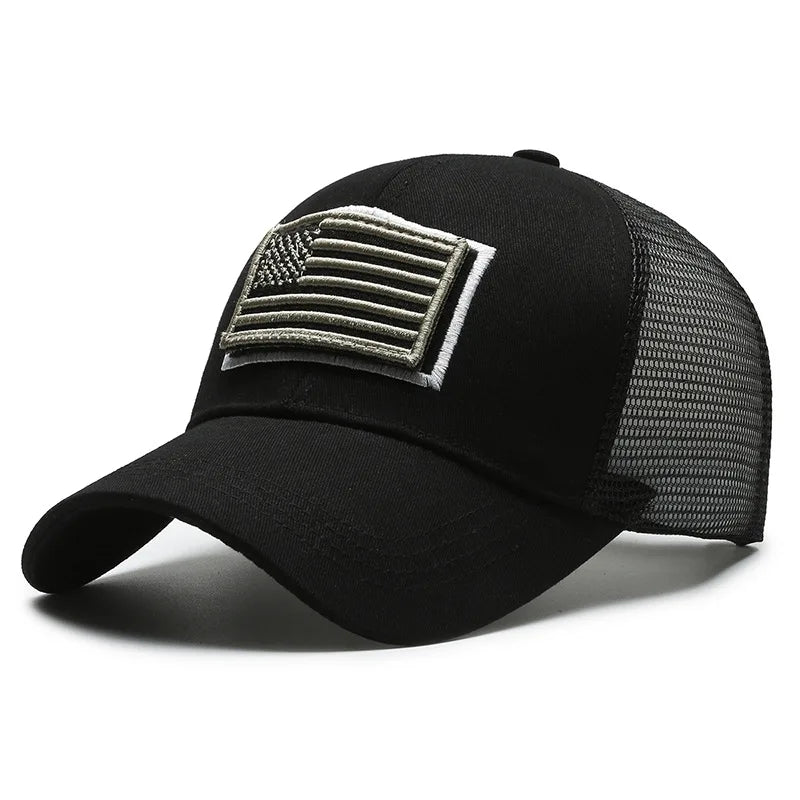 Adjustable Breathable Baseball Cap with Geometric Camouflage Design and UV Protection
