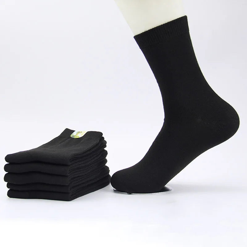 5 Pairs of Camouflage Mid-Tube Cotton Socks – Breathable & Comfortable