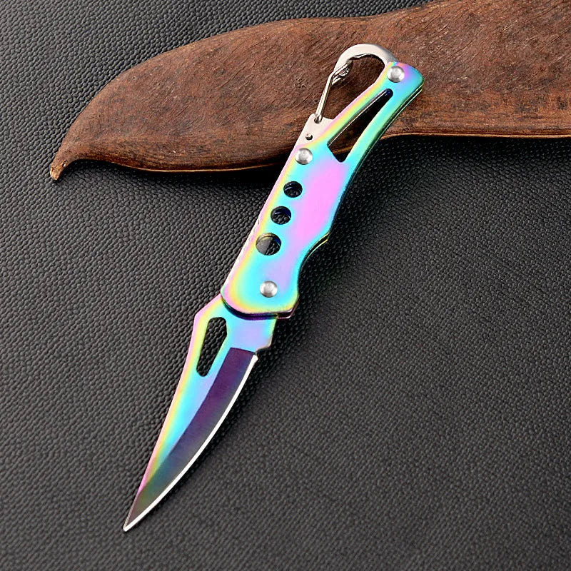Mini Folding Pocket Knife — Portable EDC Keychain Tool