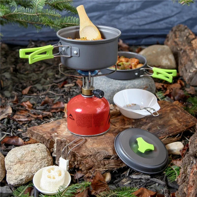 Outdoor Camping Cookware &amp; Tableware Set