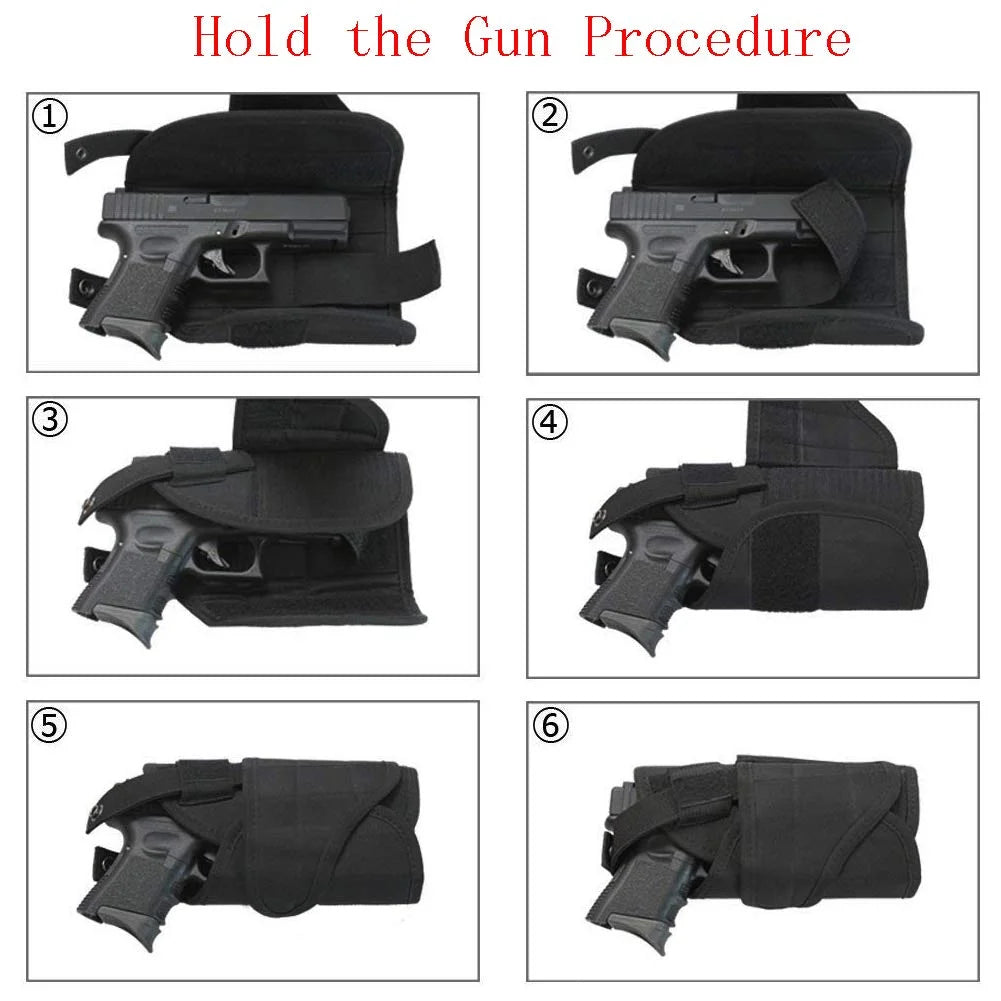 Universal Oxford Drop Leg Tactical Pistol Holster | Right Hand