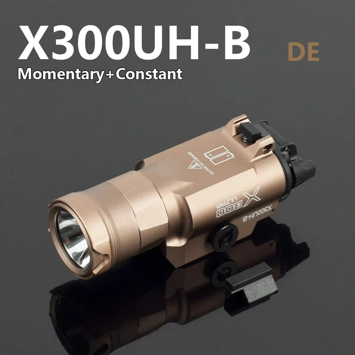 LAMBUL X300U Tactical Pistol Scout Light - Aluminum, Dual Output, CR123A