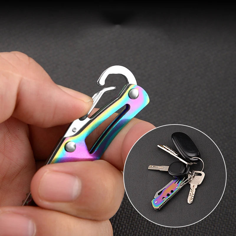 Mini Folding Pocket Knife — Portable EDC Keychain Tool