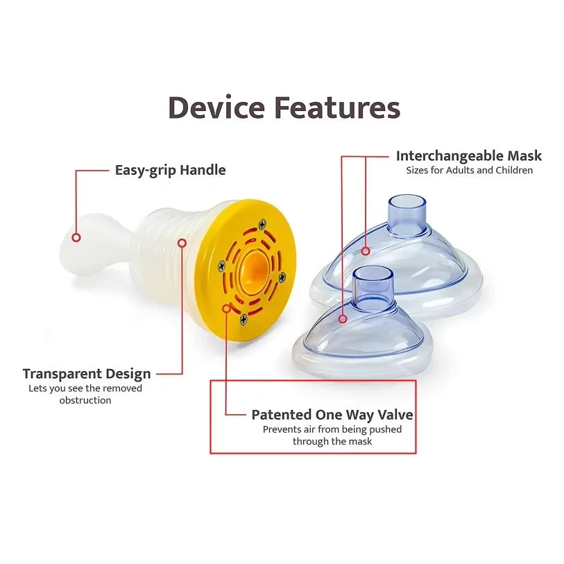 Portable Choking Rescue Device – 3-Piece Anti-Choking First Aid Kit