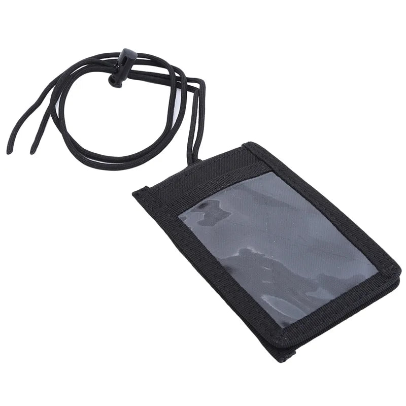 Tactical MOLLE ID Card Holder with Chest Mount