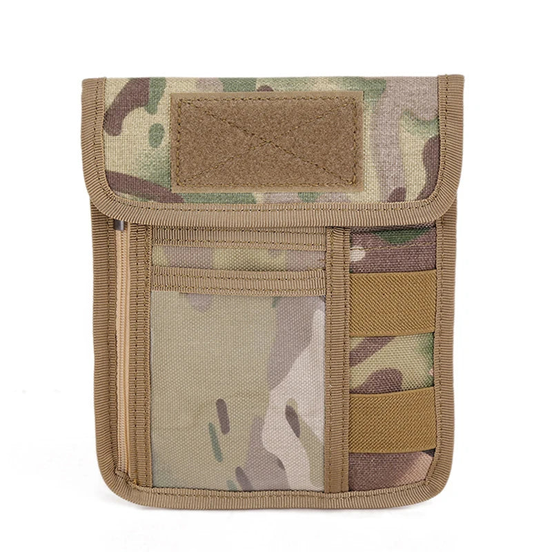 Tactical MOLLE ID Card Holder with Chest Mount
