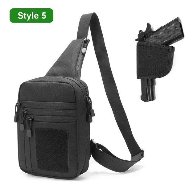 Tactical EDC Sling Bag with Concealed Compartment