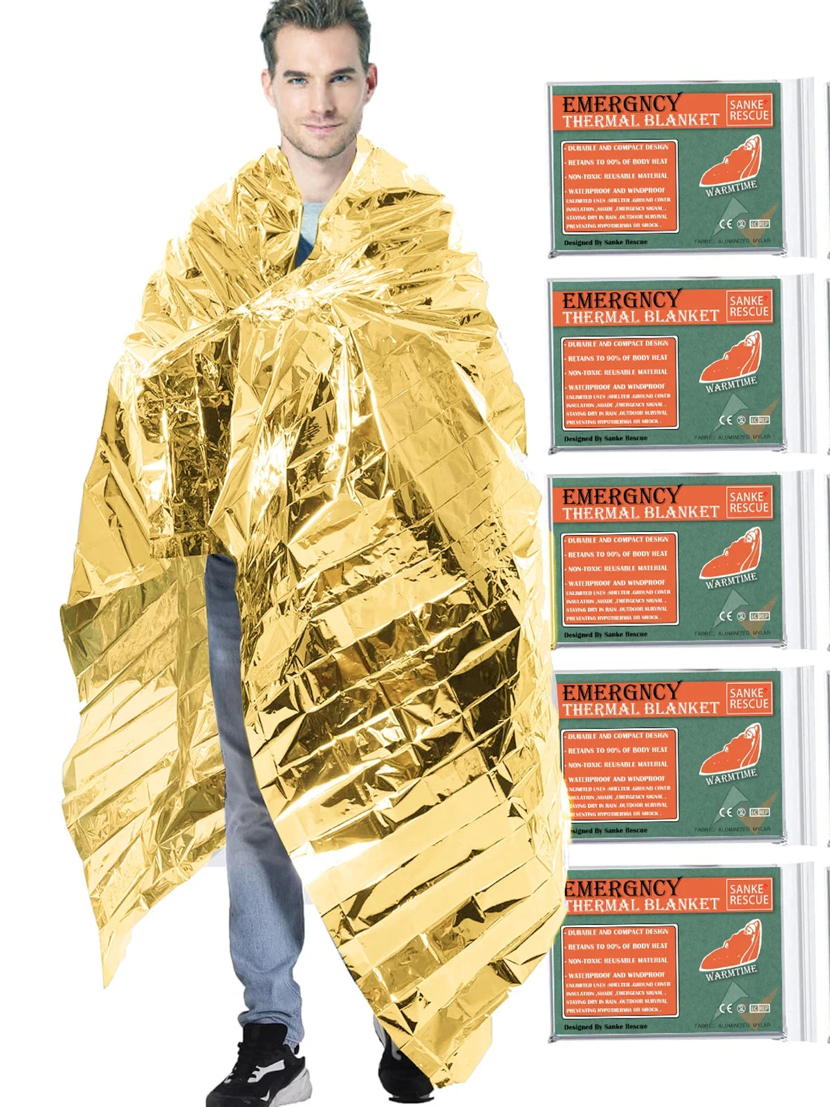 Waterproof Emergency Thermal Blanket