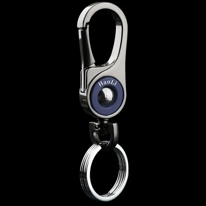 Titanium Alloy Carabiner Keychain – EDC Key Ring with Corkscrew, Gift for Men