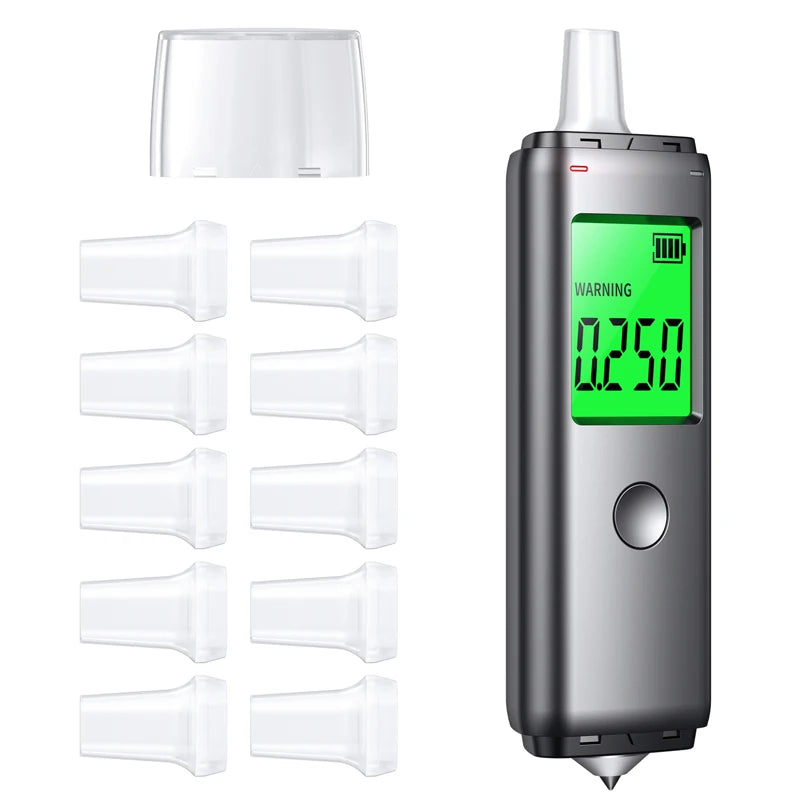 ZW Breathalyzer Rechargeable | Professional Breath Alcohol Tester