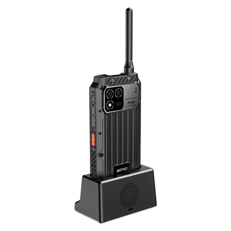 Rugged 5G-Enabled Smartphone with Integrated DMR Radio and Modular Expandability