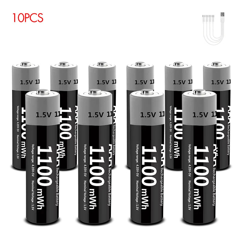 EcoCharge USB Rechargeable Battery Set